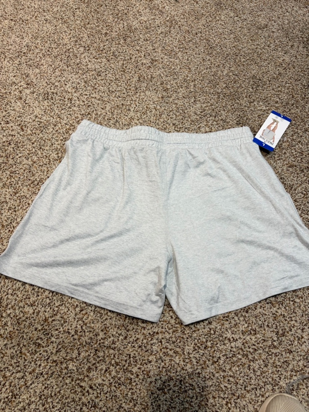 Pacific Trail Light Gray Athletic Drawstring Shorts - Picture 7 of 9